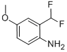 벤젠아민,2-(디플루오로메틸)-4-메톡시-(9CI) 구조식 이미지