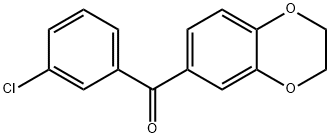 3-CHLORO-3',4'-(ETHYLENEDIOXY)BENZOPHENONE Structure
