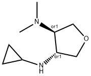 3-(Cyclopropylamino)-4-(N,N-dimethylamino)tetrahydrofuran Structure