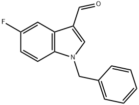 1-benzyl-5-fluoro-1H-indole-3-carbaldehyde Structure