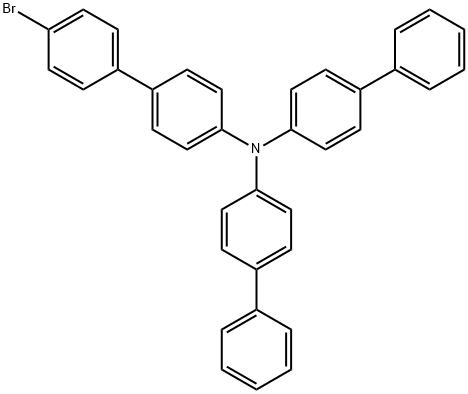 Bisbiphenyl-4-yl-(4'-broMo-biphenyl-4-yl)-aMine 구조식 이미지