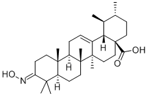 3-(하이드록시이미노)-URS-12-EN-28-OIC산 구조식 이미지