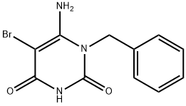 6-Amino-1-benzyl-5-bromouracil 구조식 이미지