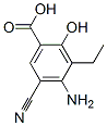 벤조산,4-아미노-5-시아노-3-에틸-2-하이드록시-(9CI) 구조식 이미지