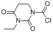 1(2H)-피리미딘카르보닐클로라이드,3-에틸테트라히드로-2,4-디옥소-(9CI) 구조식 이미지