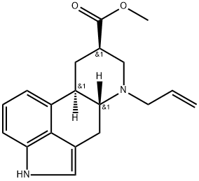 6-(2-PROPENYL)-ERGOLINE-8-CARBOXYLIC ACID METHYL ESTER Structure