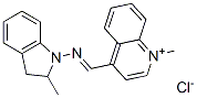 4-[[(2,3-dihydro-2-methyl-1H-indol-1-yl)imino]methyl]-1-methylquinolinium chloride 구조식 이미지