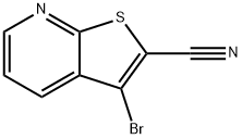 3-브로모티에노[2,3-b]피리딘-2-카보니트릴 구조식 이미지