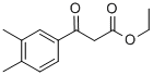 3-(3,4-DIMETHYL-PHENYL)-3-OXO-PROPIONIC ACID ETHYL ESTER Structure