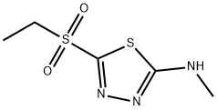 5-(ethylsulphonyl)-N-methyl-1,3,4-thiadiazol-2-amine Structure