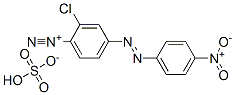 2-클로로-4-[(4-니트로페닐)아조]벤젠디아조늄황산수소염 구조식 이미지