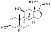 5-ALPHA-PREGNAN-3-BETA, 11-BETA, 20-BETA, 21-TETROL Structure