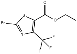 2-BROMO-4-(TRIFLUOROMETHYL)THIAZOLE-5-CARBOXYLIC ACID ETHYL ESTER Structure