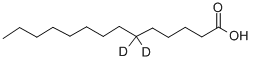 TETRADECANOIC-6,6-D2 ACID 구조식 이미지