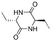 2,5-Piperazinedione,3,6-diethyl-,trans-(9CI) Structure