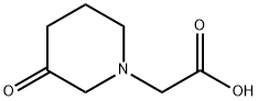 1-피페리딘아세트산,3-옥소-(9CI) 구조식 이미지