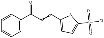 5-(3-OXO-3-PHENYL-PROPENYL)-THIOPHENE-2-SULFONYL CHLORIDE Structure