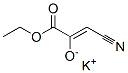 칼륨,(Z)-2-시아노-1-에톡시카르보닐-에테놀레이트 구조식 이미지