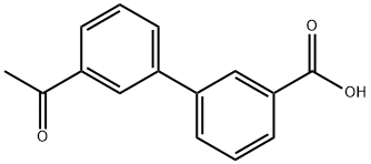 3-BIPHENYL-3'-ACETYL-CARBOXYLIC ACID
 Structure