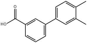 3',4'-DIMETHYL-BIPHENYL-3-CARBOXYLIC ACID Structure