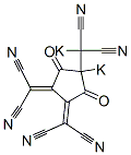 포타시오[2,5-디옥소-3,4-비스(디시아노메틸렌)-1-포타시오시클로펜틸]메탄디카르보니트릴 구조식 이미지