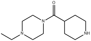 Piperazine, 1-ethyl-4-(4-piperidinylcarbonyl)- (9CI) Structure