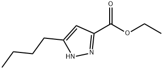5-Butyl-1H-pyrazole-3-carboxylic acid ethyl ester Structure