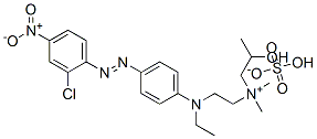 [2-[[4-[(2-chloro-4-nitrophenyl)azo]phenyl]ethylamino]ethyl](2-hydroxypropyl)dimethylammonium hydrogen sulphate 구조식 이미지