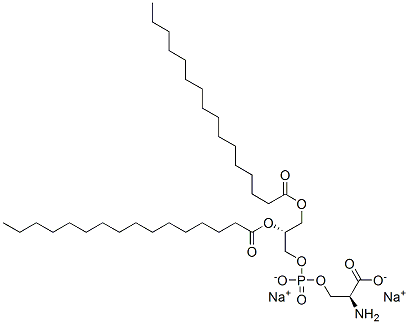 1,2-DIPALMITOYL-SN-GLYCERO-3-PHOSPHO-L-세린,소듐솔트 구조식 이미지