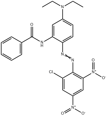 N-[2-[(2-chloro-4,6-dinitrophenyl)azo]-5-(diethylamino)phenyl]benzamide Structure