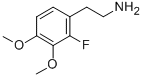 [2-(2-FLUORO-3,4-DIMETHOXY)페닐]에틸아민 구조식 이미지