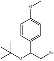 1-[2-bromo-1-(1,1-dimethylethoxy)ethyl]-4-methoxybenzene 구조식 이미지