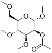 Methyl 2-O-acetyl-3,4,6-tri-O-methyl-alpha-D-mannopyranoside Structure