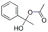 1-Hydroxy-1-phenylethyl acetate Structure