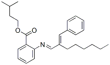 3-methylbutyl 2-[[2-(phenylmethylene)octylidene]amino]benzoate Structure