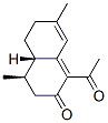 (4R,4aS)-1-Acetyl-4,4a,5,6-tetrahydro-4,7-dimethylnaphthalen-2(3H)-one 구조식 이미지