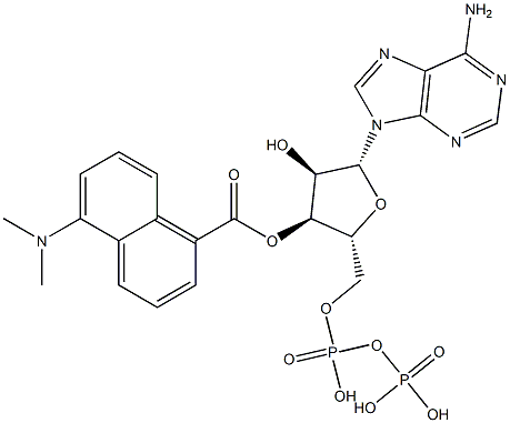 (5-(디메틸아미노-1-나프토일))아데노신디포스페이트 구조식 이미지