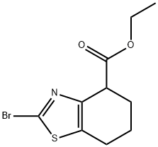 2-BroMo-4,5,6,7-tetrahydro-benzothiazole-4-carboxylic acid ethyl ester 구조식 이미지