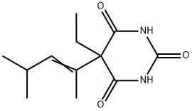 5-에틸-5-(1,3-디메틸-1-부테닐)바르비투르산 구조식 이미지
