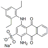 sodium 1-amino-4-[(2,6-diethyl-4-methylphenyl)amino]-9,10-dihydro-9,10-dioxoanthracene-2-sulphonate 구조식 이미지