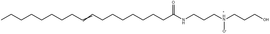 N-[3-[(2-하이드록시에틸)메틸아미노]프로필]-9-옥타데센아미드N-옥사이드 구조식 이미지