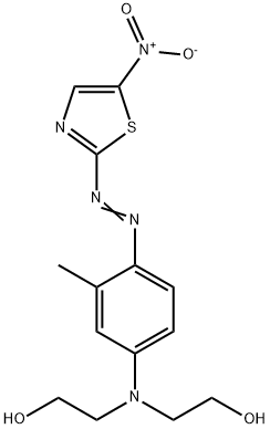 2,2'-[3-methyl-4-(5-nitrothiazol-2-ylazo)phenylimino]bisethanol 구조식 이미지