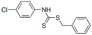 N-(p-클로로페닐)카바모디티오산벤질에스테르 구조식 이미지