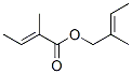 2-메틸-2-부텐산2-메틸-2-부테닐에스테르 구조식 이미지