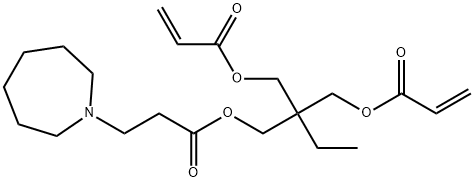 [2-[3-(azepan-1-yl)propanoyloxymethyl]-2-(prop-2-enoyloxymethyl)butyl] prop-2-enoate Structure