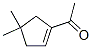 Ethanone, 1-(4,4-dimethyl-1-cyclopenten-1-yl)- (9CI) Structure