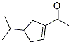 Ethanone, 1-[4-(1-methylethyl)-1-cyclopenten-1-yl]- (9CI) Structure