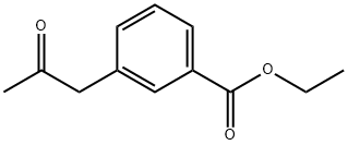 3-(2-OXO-PROPYL)-BENZOIC ACID ETHYL ESTER Structure