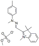 1,3,3-트리메틸-2-[[메틸(p-톨릴)하이드라조노]메틸]-3H-인돌륨메틸설페이트 구조식 이미지