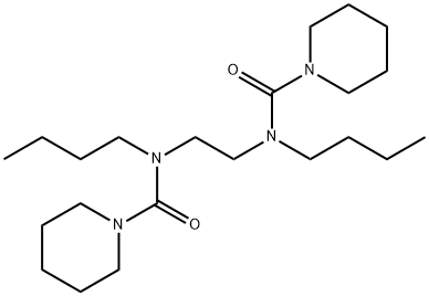 N,N'-Ethylenebis(N-butyl-1-piperidinecarboxamide) Structure